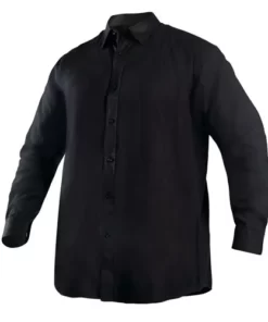 Camisa-Oxford-Negra-para-guardia-de-seguridad-en-chile