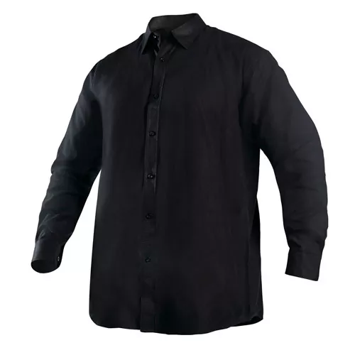 Camisa-Oxford-Negra-para-guardia-de-seguridad-en-chile